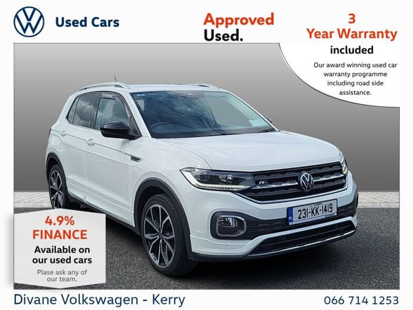 Volkswagen T-Cross SUV, Petrol, 2023, White