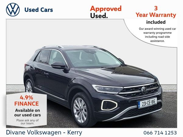 Volkswagen T-Roc SUV, Petrol, 2023, Black