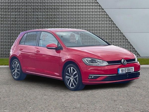 Volkswagen Golf Hatchback, Petrol, 2019, Red