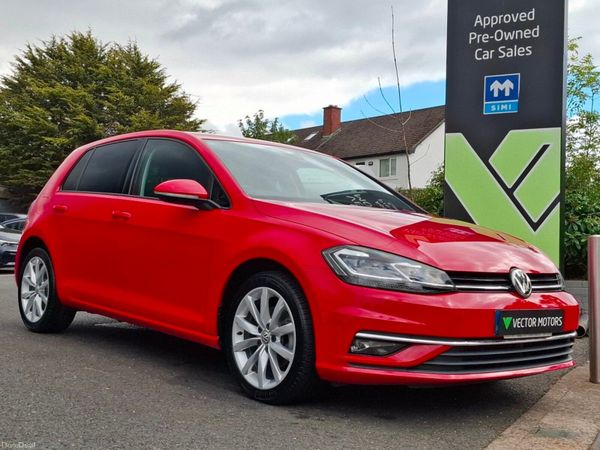 Volkswagen Golf Hatchback, Petrol, 2019, Red