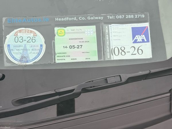 Toyota Aqua Hatchback, Petrol Hybrid, 2014, Black