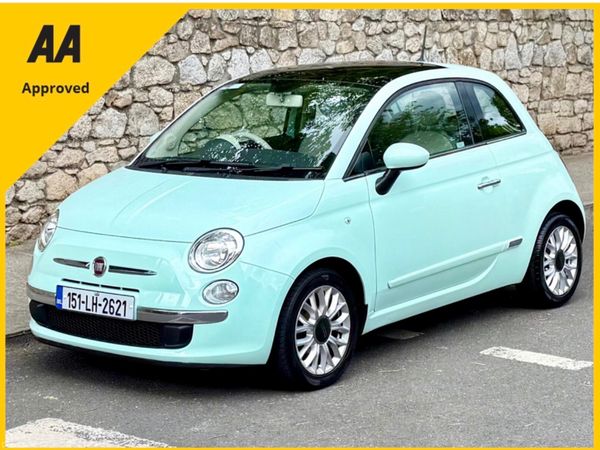 Fiat 500 Hatchback, Petrol, 2015, Green