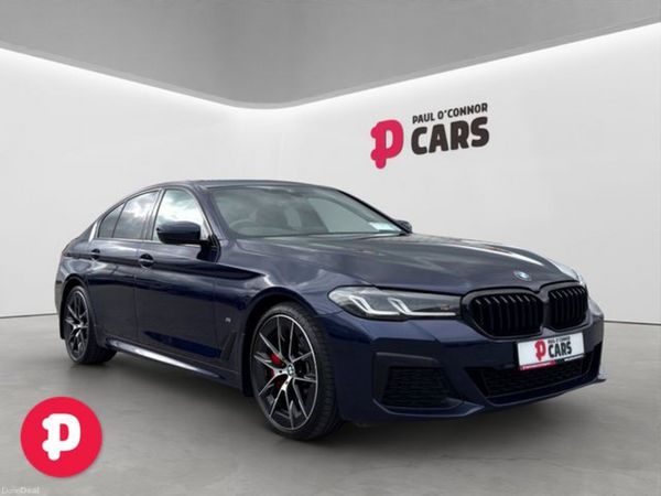 BMW 5-Series Saloon, Petrol Plug-in Hybrid, 2021, Blue
