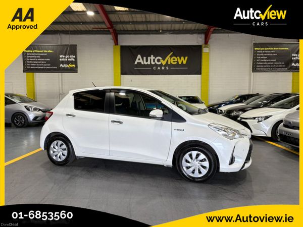Toyota Vitz Hatchback, Petrol Hybrid, 2018, White