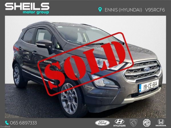 Ford EcoSport SUV, Petrol, 2019, Grey