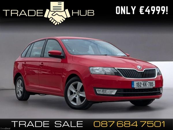 Skoda Rapid Hatchback, Diesel, 2015, Red