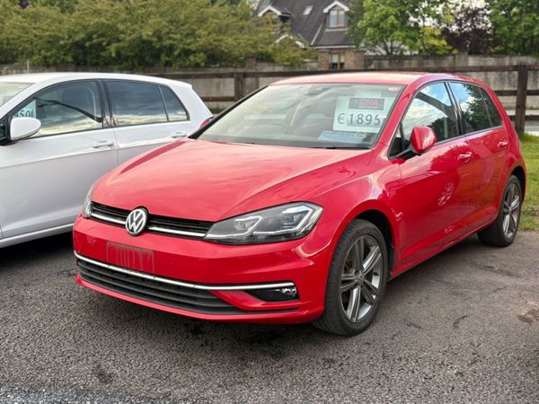 Volkswagen Golf Hatchback, Petrol, 2019, Red