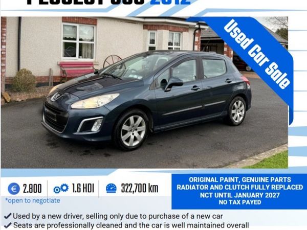 Peugeot 308 Hatchback, Diesel, 2012, Blue