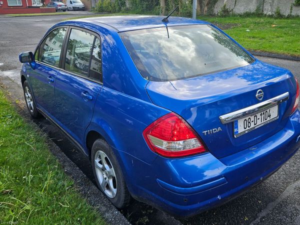 Nissan Tiida Saloon, Petrol, 2008, Blue