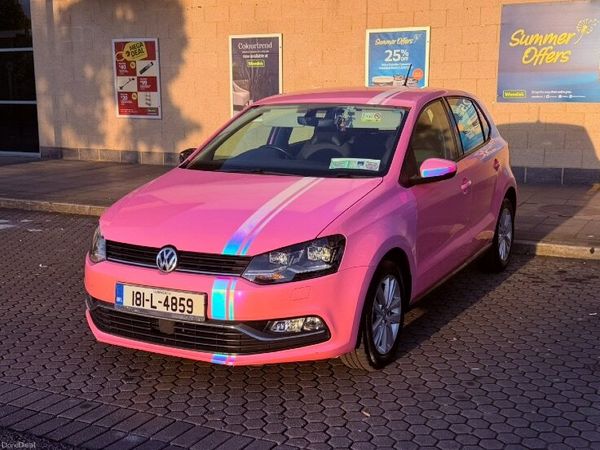 Volkswagen Polo Hatchback, Petrol, 2018, Pink