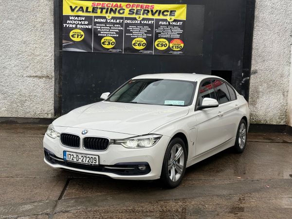 BMW 3-Series Saloon, Petrol Plug-in Hybrid, 2017, White