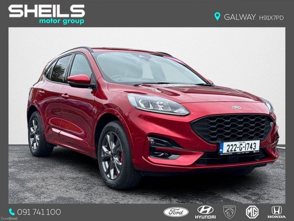 Ford Kuga SUV, Petrol Plug-in Hybrid, 2022, Red