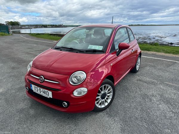 Fiat 500 Hatchback, Petrol, 2017, Red