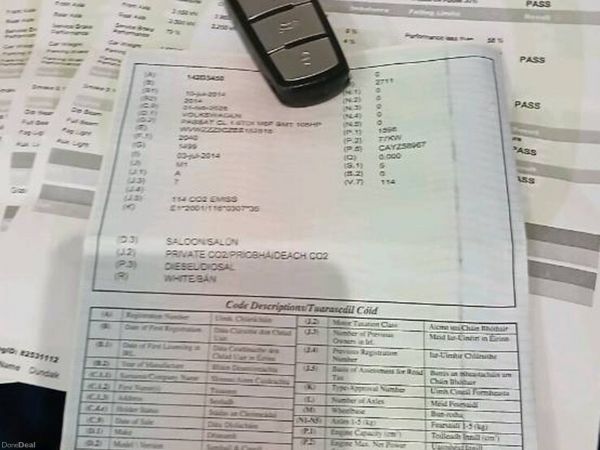 Volkswagen Passat Saloon, Diesel, 2014, White