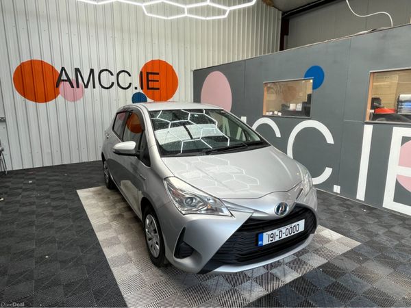 Toyota Vitz Hatchback, Petrol Hybrid, 2019, Silver
