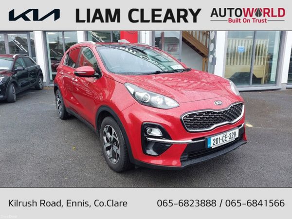 Kia Sportage MPV, Diesel Hybrid, 2020, Red