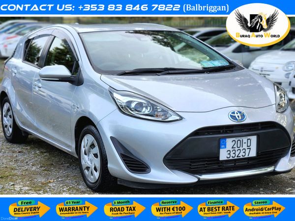 Toyota Aqua Hatchback, Petrol Hybrid, 2020, Silver