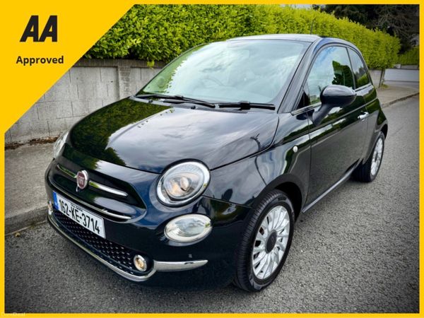 Fiat 500 Hatchback, Petrol, 2016, Black