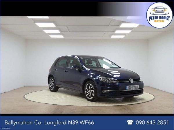 Volkswagen Golf Hatchback, Diesel, 2019, Blue