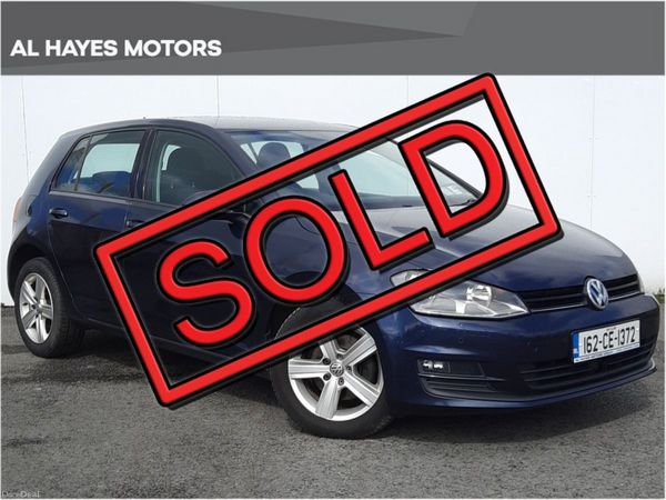 Volkswagen Golf Hatchback, Diesel, 2016, Blue