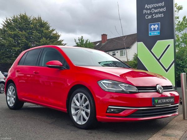 Volkswagen Golf Hatchback, Petrol, 2019, Red