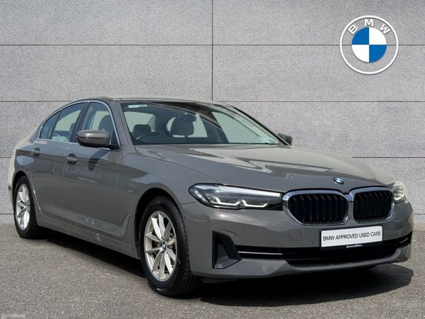 BMW 5-Series Saloon, Diesel Hybrid, 2021, Grey