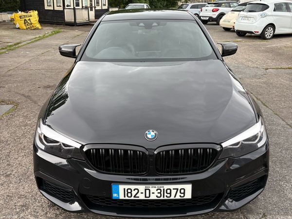 BMW 5-Series Saloon, Petrol Plug-in Hybrid, 2018, Black