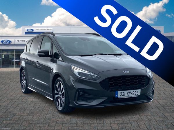 Ford S-Max MPV, Petrol Hybrid, 2023, Grey