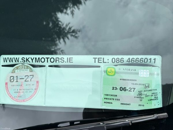 Honda Insight Hatchback, Petrol Hybrid, 2010, Silver