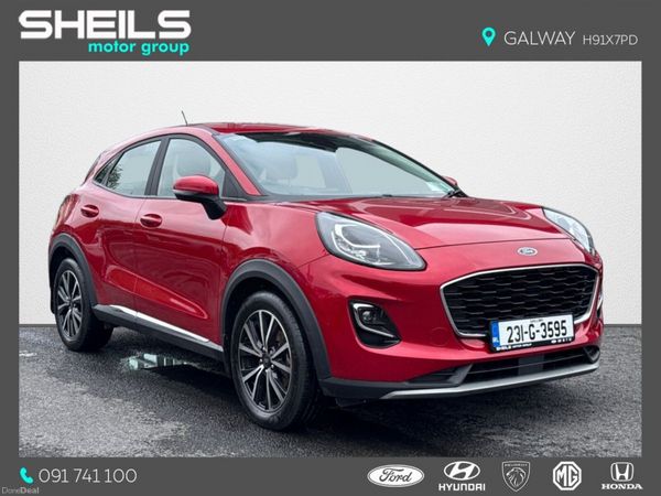 Ford Puma MPV, Petrol Hybrid, 2023, Red