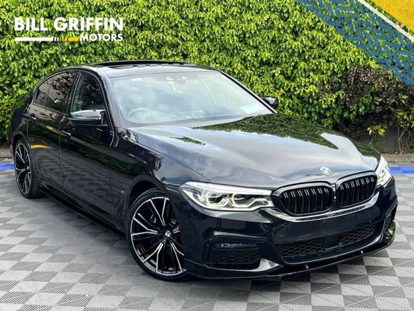 BMW 5-Series Saloon, Petrol Plug-in Hybrid, 2019, Black