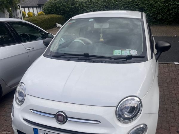 Fiat 500 Hatchback, Petrol, 2016, White