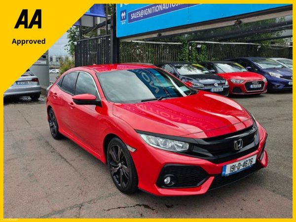 Honda Civic Hatchback, Petrol, 2019, Red