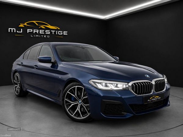 BMW 5-Series Saloon, Diesel Hybrid, 2022, Blue
