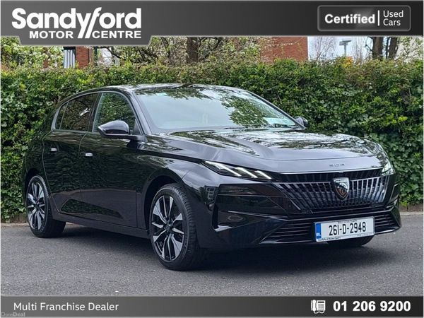 Peugeot 308 Hatchback, Petrol Hybrid, 2026, Black