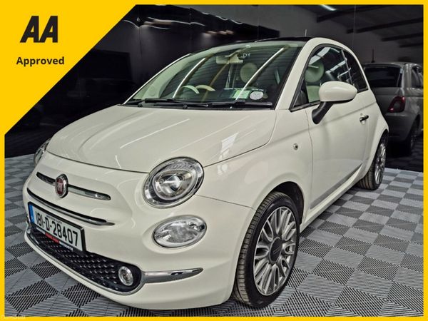 Fiat 500 Hatchback, Petrol, 2018, White