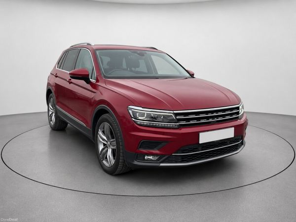 Volkswagen Tiguan SUV, Diesel, 2019, Red