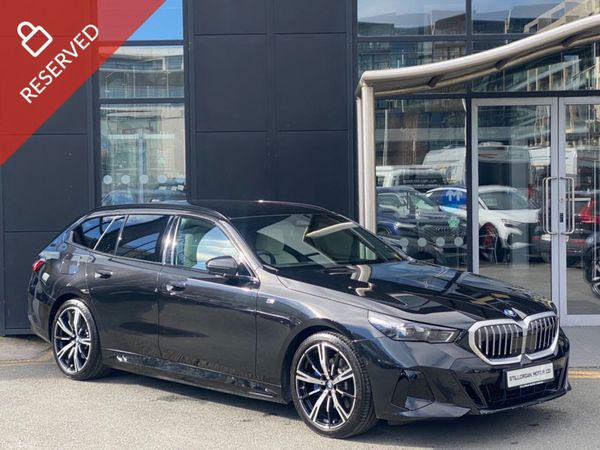 BMW 5-Series Estate, Petrol Plug-in Hybrid, 2025, Black