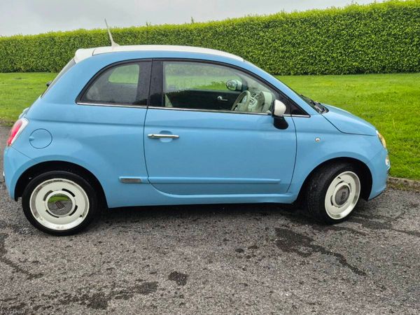 Fiat 500 Hatchback, Petrol, 2015, Blue