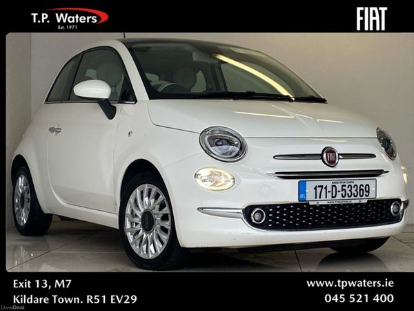 Fiat 500 Hatchback, Petrol, 2017, White