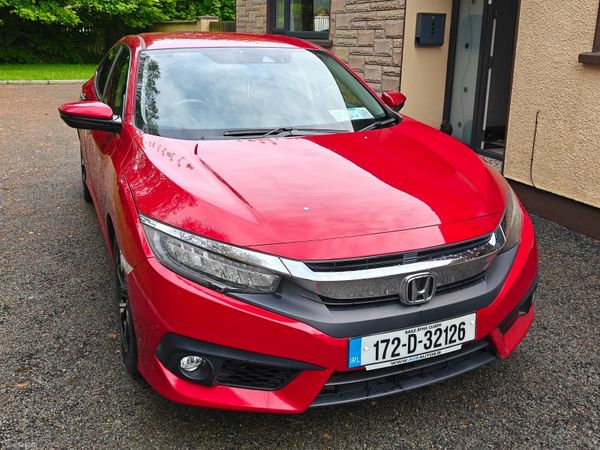 Honda Civic Hatchback, Petrol, 2017, Red