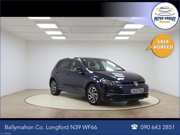 Volkswagen Golf Hatchback, Diesel, 2019, Blue