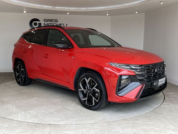 Hyundai Tucson SUV, Petrol Hybrid, 2024, Red