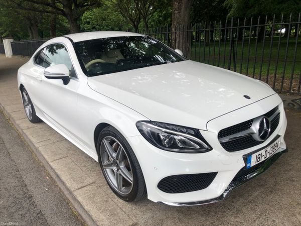 Mercedes-Benz C-Class Coupe, Petrol, 2018, White