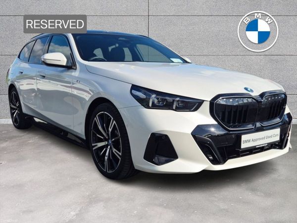 BMW 5-Series Estate, Petrol Plug-in Hybrid, 2025, White