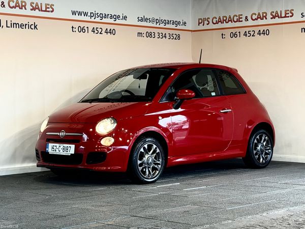 Fiat 500 Hatchback, Petrol, 2015, Red