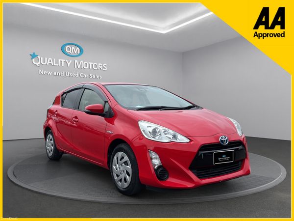 Toyota Aqua Hatchback, Petrol Hybrid, 2016, Red