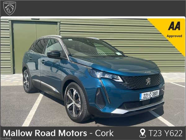 Peugeot 3008 MPV, Petrol, 2022, Blue