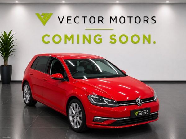 Volkswagen Golf Hatchback, Petrol, 2018, Red
