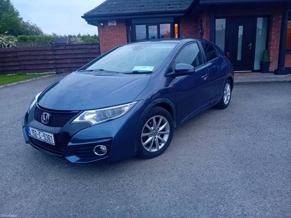 Honda Civic Hatchback, Petrol, 2015, Blue